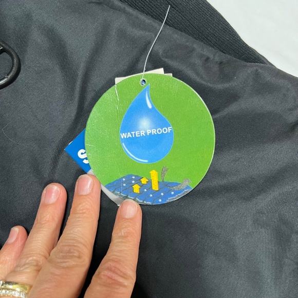 Vintage Sportscaster Snow Pants Mens L Bibs Black Ski Retro Insulated - Picture 6 of 16